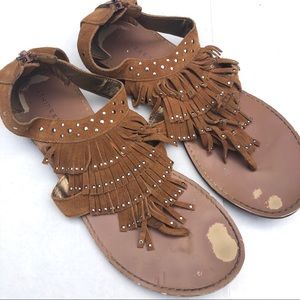 Chinese Laundry Boho Fringe Sandals Size 8.5